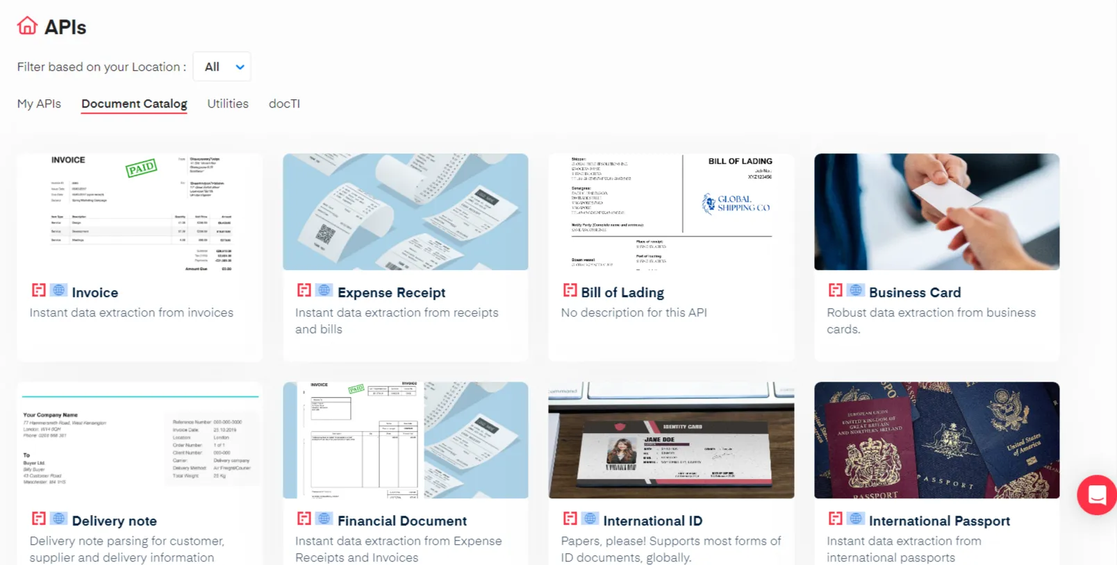 The document catalog overview